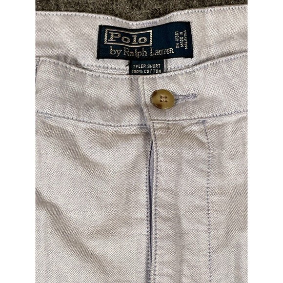 Polo Ralph Lauren Shorts Mens 36 Tyler Chino Light‎ Blue Flat Front Casual - Picture 1 of 6